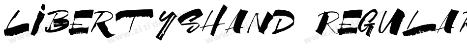 LibertysHand Regular字体转换